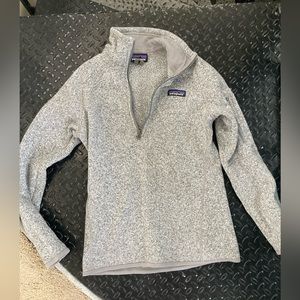 Patagonia better sweater, classic gray, 1/4 zip